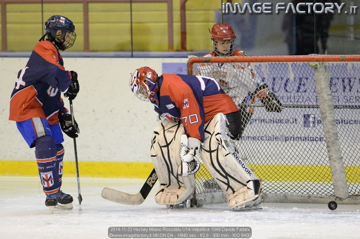 2014-11-22 Hockey Milano Rossoblu U14-Valpellice 1049 Davide Fadani